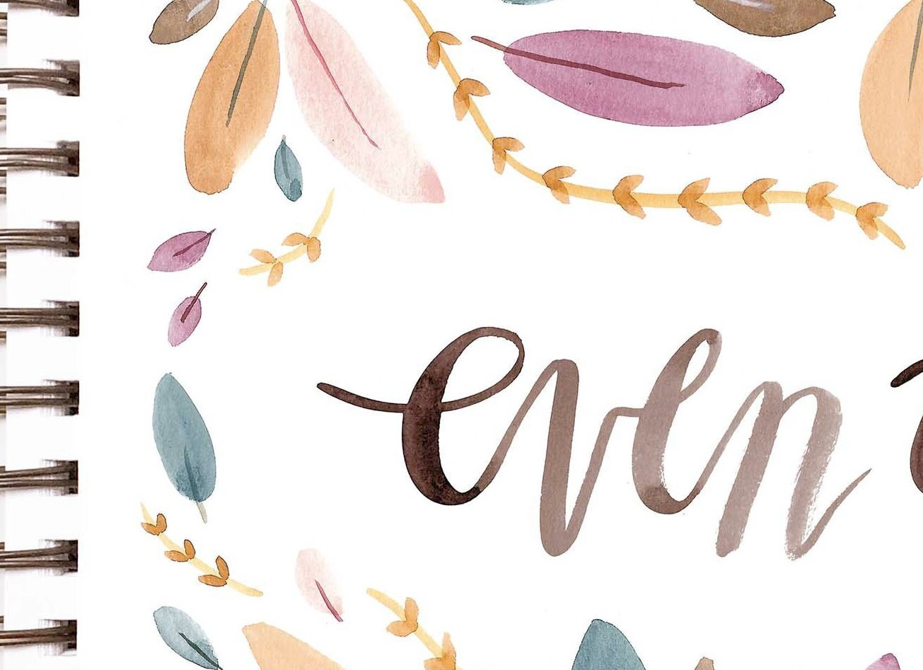 Even If watercolor print . Handlettered words inspirational wall art . Positive mindset encouragement gift for her Do hard things home decor