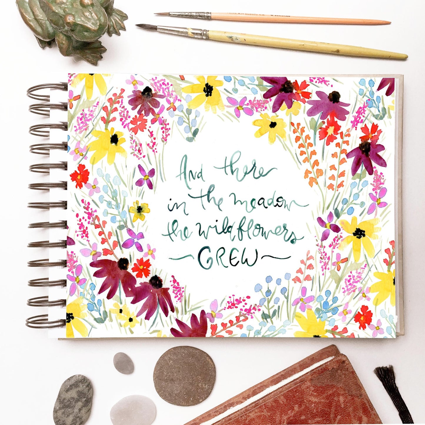 Handpainted Wildflower Print | Botanical Watercolor Wall Art for Nature Lovers