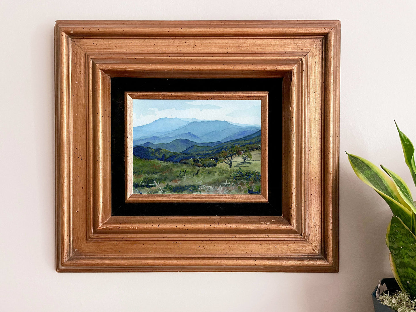 Roan Mountain watercolor print | Tennessee landscape painting | Hiking wall art