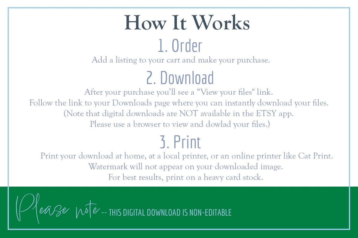 Printable Thyme & Olive Leaf Recipe Card . Simple Digital Download . Botanical Baking Notecard . Watercolor Herbs Index Card for Cooks